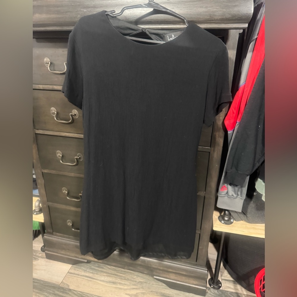 Lulus Casual Black Open Back Dress